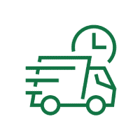green shipping truck icon